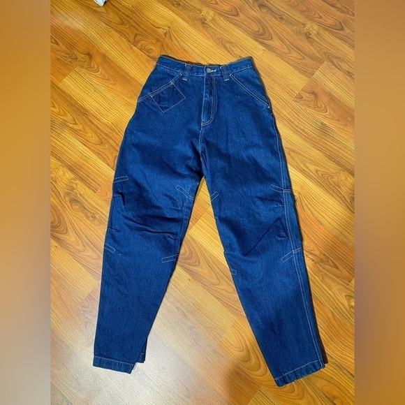 NO BOUNDARIES vintage retro y2k super high waisted jeans tapered skater size 16 - Picture 1 of 10